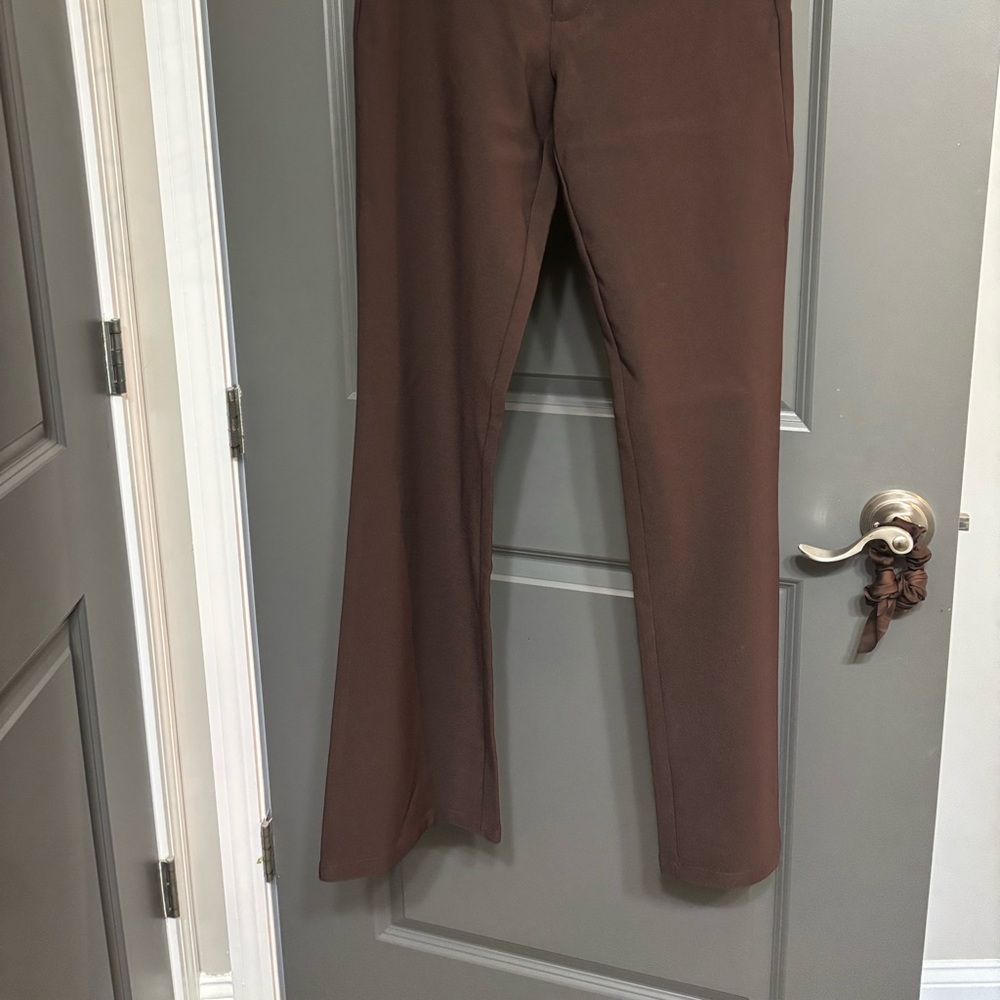 Tiger Mist Brown Boot Cut kitty pants